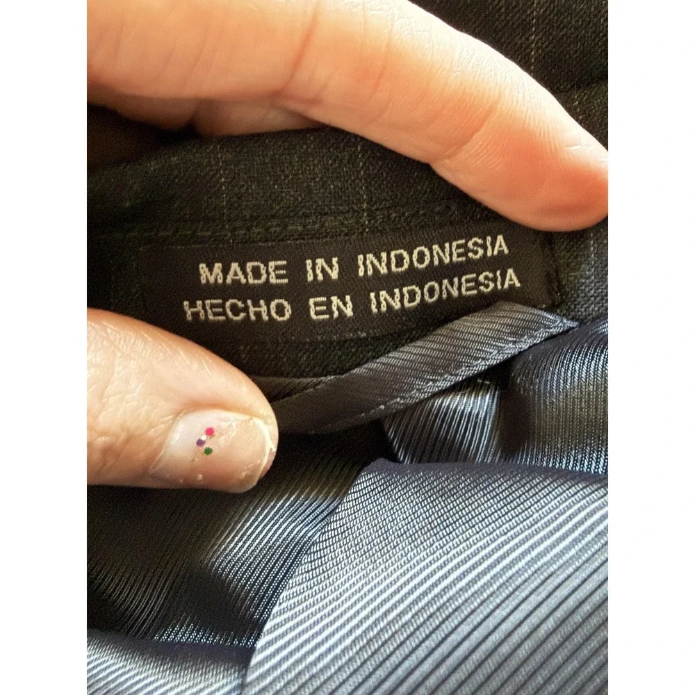 Stafford Suit Mens 48L 44x34 Gray Wool Pinstripe 2 Piece Jacket‎ Pants Classic